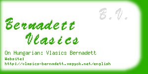 bernadett vlasics business card